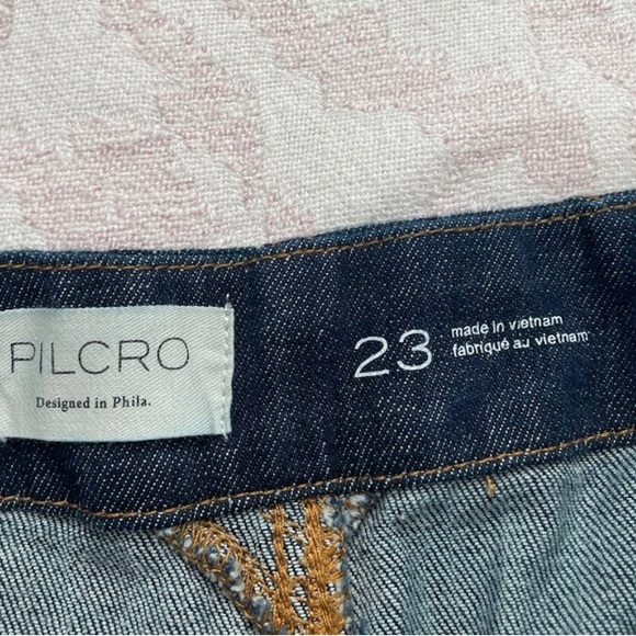 Pilcro Anthropologie Foxglove Wide Crop Pants Size 23 - Picture 9 of 11
